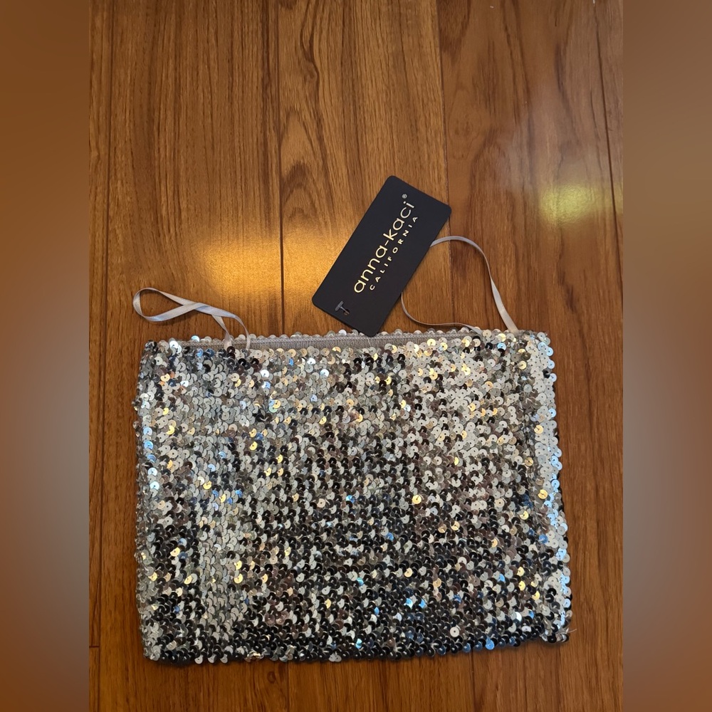 Women’s sequin crop top size small